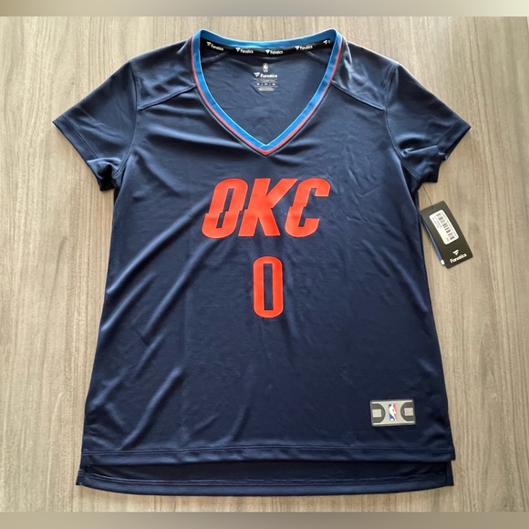 Fanatics OKC Russell Westbrook Jersey Tee - Size Medium - Picture 3 of 16